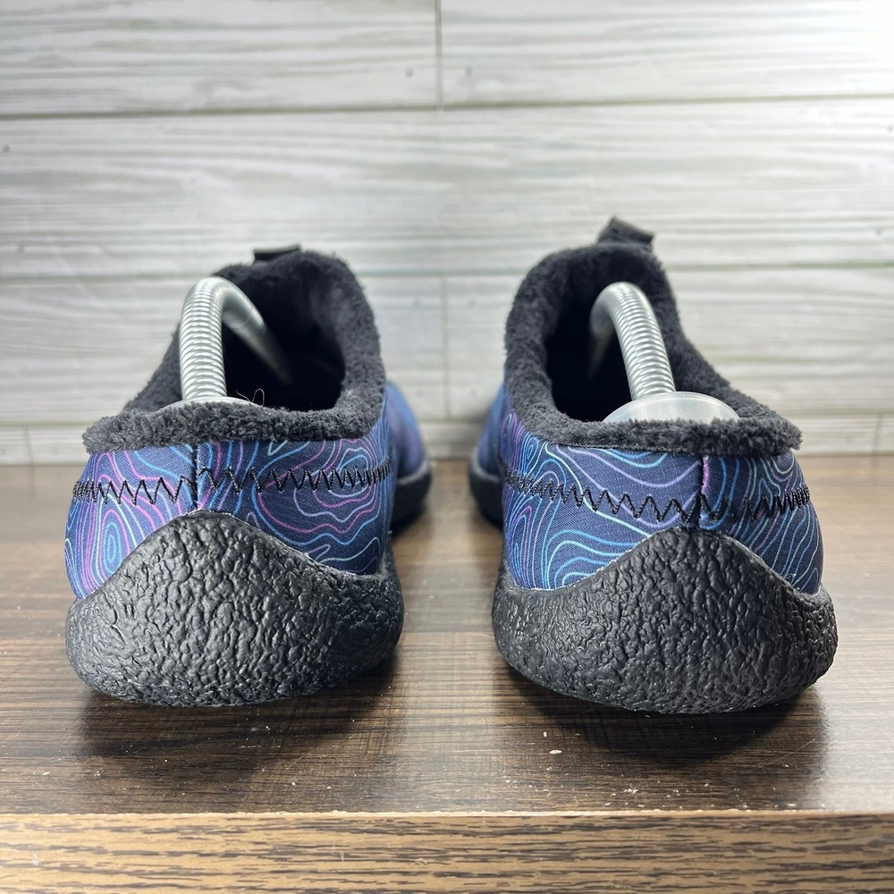 Keen Howser III Slide Topographic Pattern Women's Blue Black Shoes - W 8.5 - Picture 7 of 9